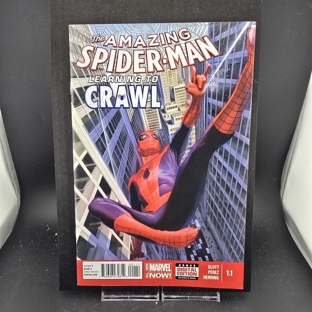 AMAZING SPIDER-MAN #1.1 (2014) Marvel Now Learning To Crawl Pt 1 Alex Ross Cover